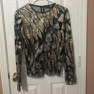 Sheer and Sparkly Boohoo shirt